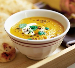 Spiced Carrot & Lentil Soup